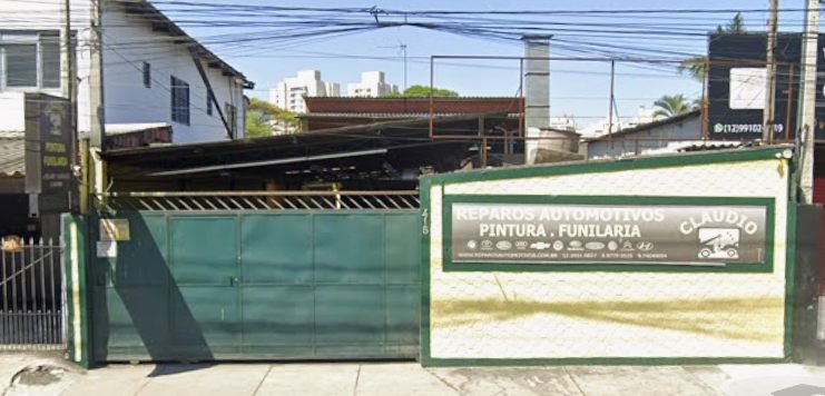 Fachada da oficina na Av. George Eastman, 415, em 2023, pouco antes da mudança de endereço